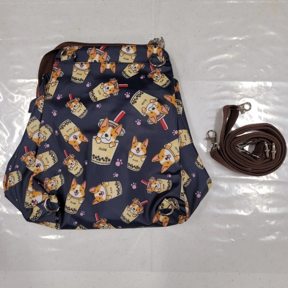 Waterproof Corgi Shoulder Crossbody Backpack Bag - Picture 10 of 14